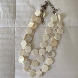 White beaded necklace